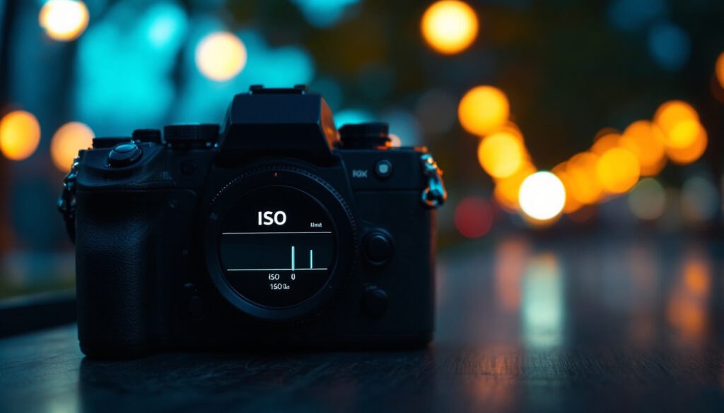 A photograph of capture a photograph of a camera with settings displayed
