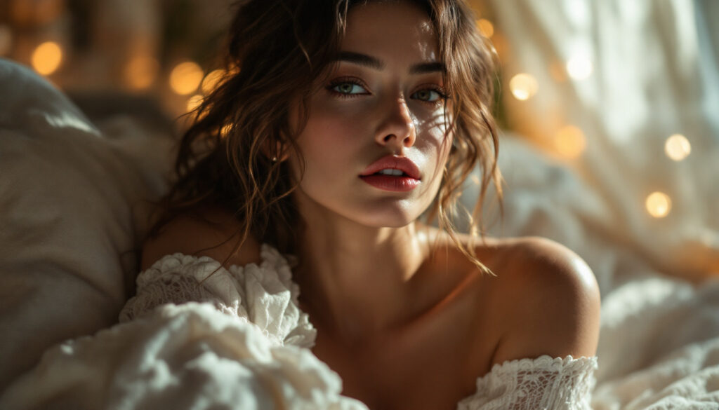 A photograph of a beautifully lit